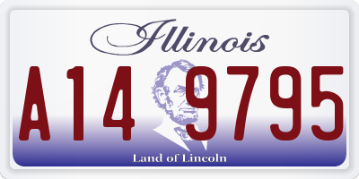 IL license plate A149795