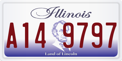 IL license plate A149797