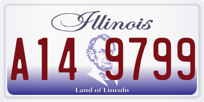 IL license plate A149799