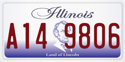 IL license plate A149806