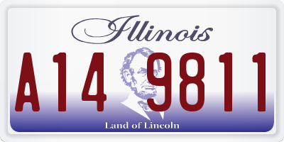 IL license plate A149811