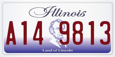 IL license plate A149813