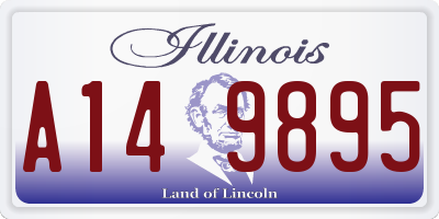 IL license plate A149895