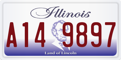 IL license plate A149897