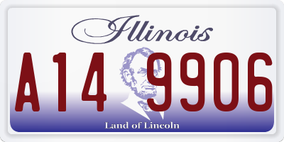 IL license plate A149906