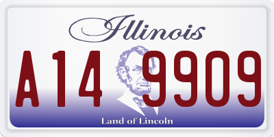 IL license plate A149909