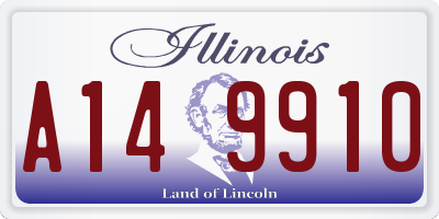 IL license plate A149910