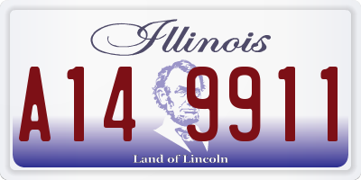 IL license plate A149911