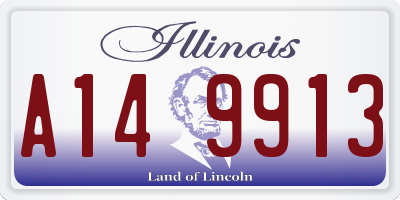 IL license plate A149913