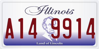 IL license plate A149914