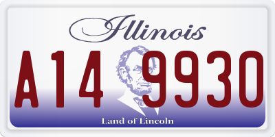 IL license plate A149930