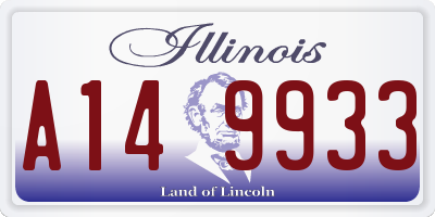 IL license plate A149933