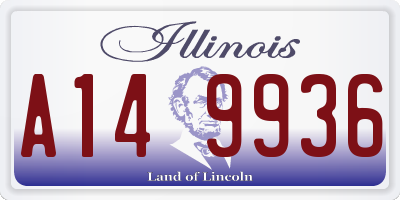 IL license plate A149936