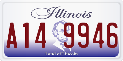 IL license plate A149946