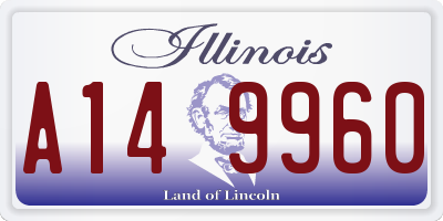 IL license plate A149960