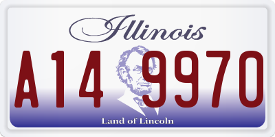 IL license plate A149970