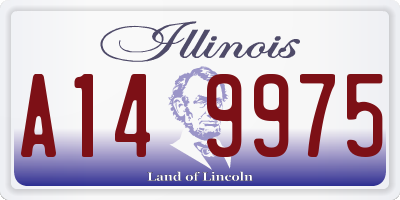 IL license plate A149975