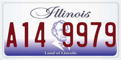 IL license plate A149979