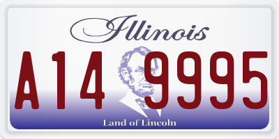 IL license plate A149995