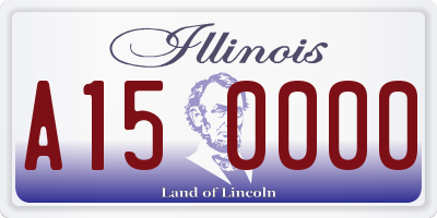 IL license plate A150000