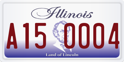 IL license plate A150004