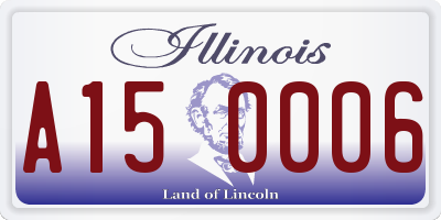 IL license plate A150006