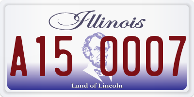 IL license plate A150007