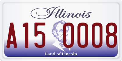 IL license plate A150008