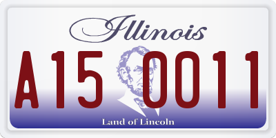 IL license plate A150011