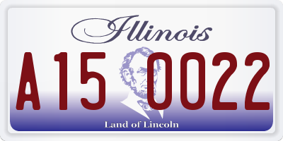 IL license plate A150022