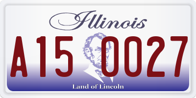 IL license plate A150027