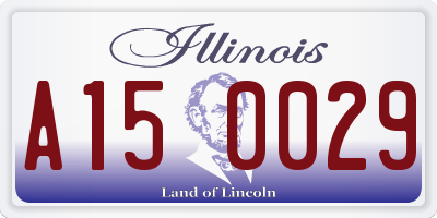 IL license plate A150029