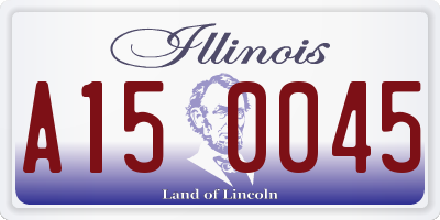 IL license plate A150045