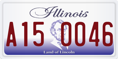 IL license plate A150046