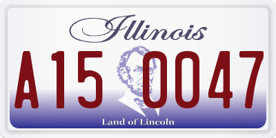 IL license plate A150047