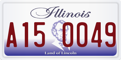 IL license plate A150049