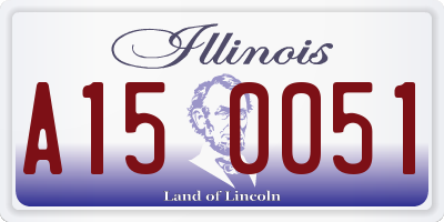 IL license plate A150051