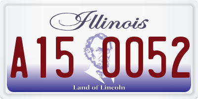 IL license plate A150052