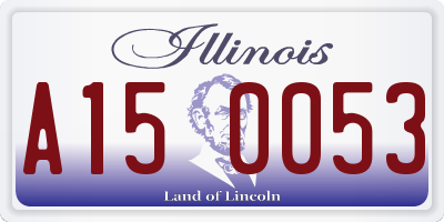 IL license plate A150053