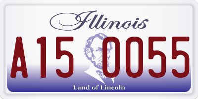 IL license plate A150055