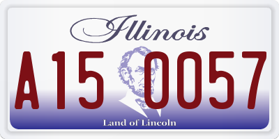IL license plate A150057