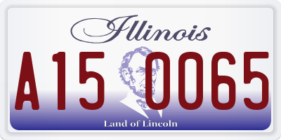 IL license plate A150065