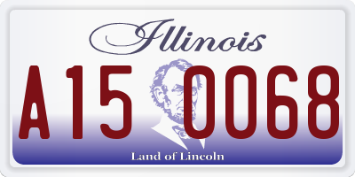 IL license plate A150068