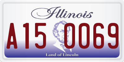 IL license plate A150069