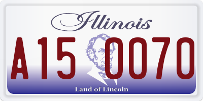 IL license plate A150070