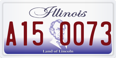 IL license plate A150073