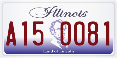 IL license plate A150081