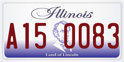 IL license plate A150083