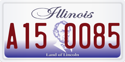 IL license plate A150085