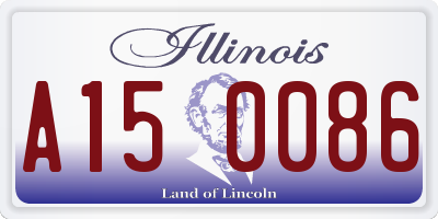 IL license plate A150086